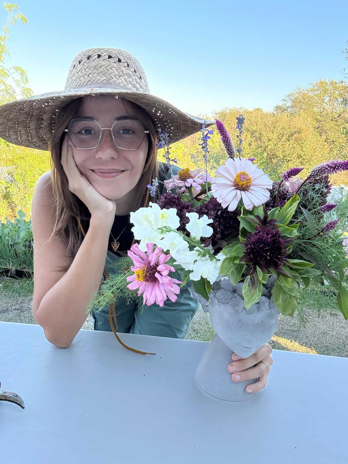 zinnias
