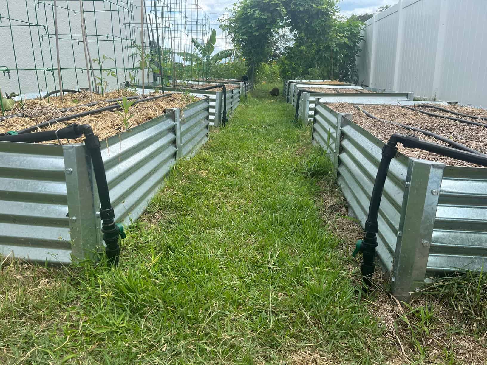 Raised bed watering system